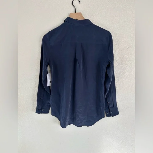 Equipment Navy Casual Button-Down Shirt - Picture 2 of 7